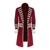 Movie Peter Pan & Wendy Captain Hook Medieval Pirate Coat Outfits Cosplay Costume Halloween Carnival Suit